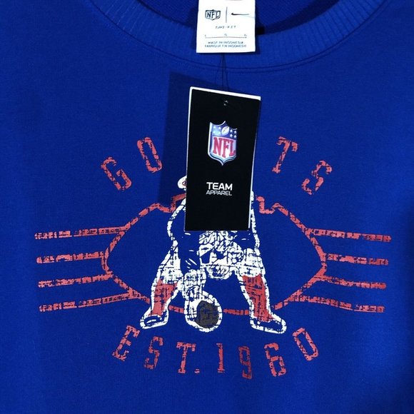NWT Nike NFL New England Patriots Dri-Fit Crewneck Sweater Mens Size Large Blue - Picture 5 of 13